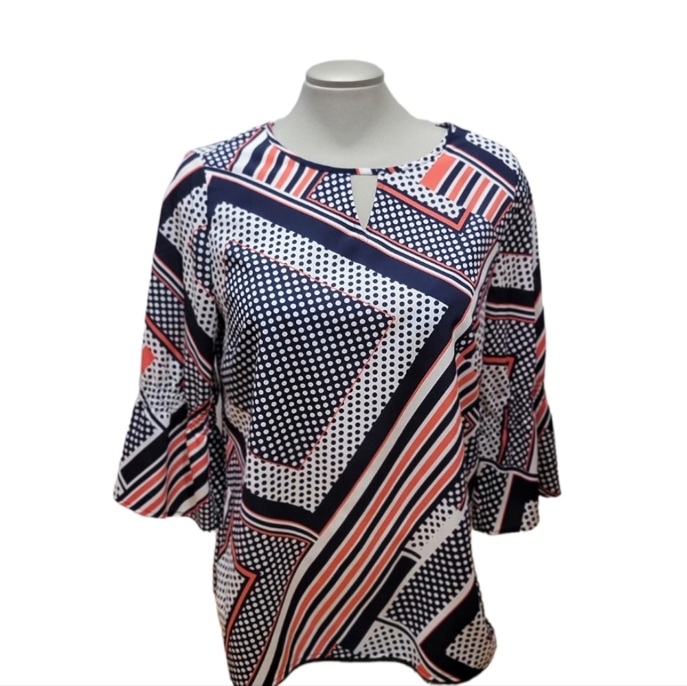 ❤️Chicos Abstract Pattern Womens Top